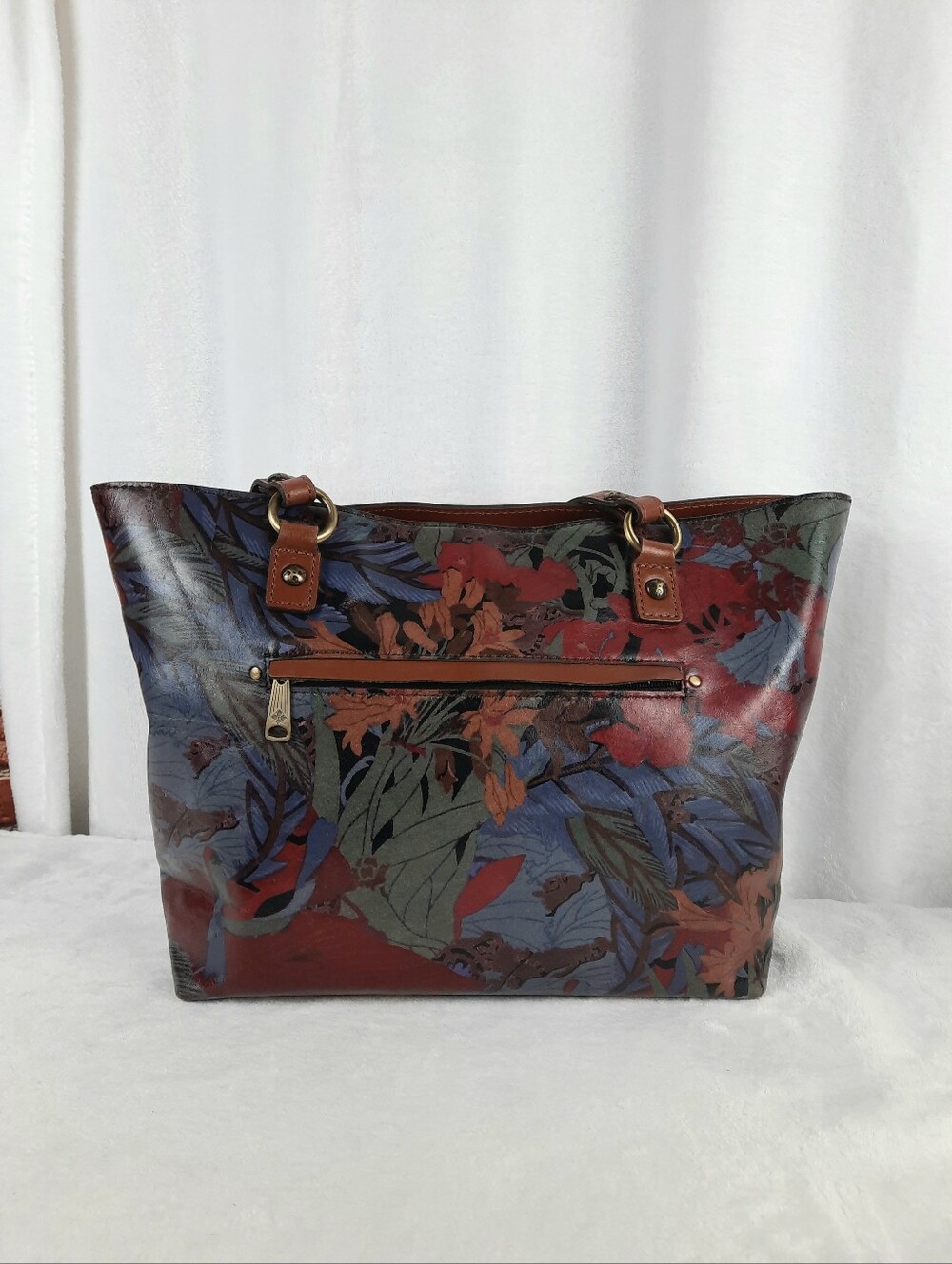 Patricia Nash Leather Floral Tote Bag
